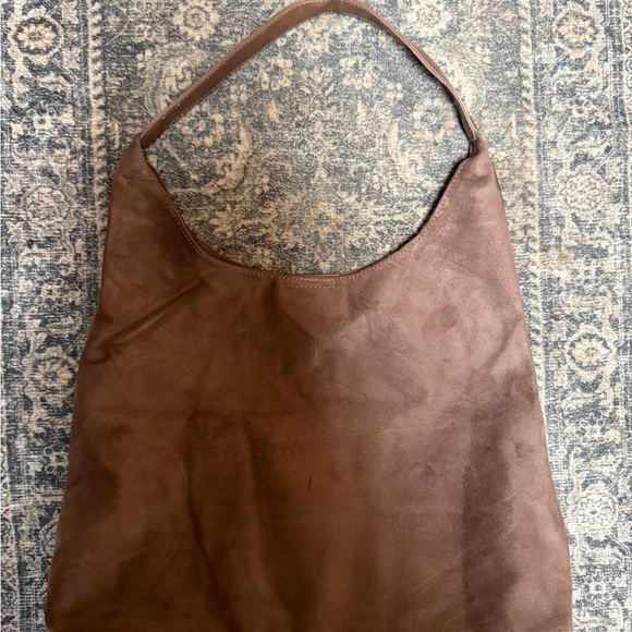 Brown Suede Tote - Picture 5 of 5